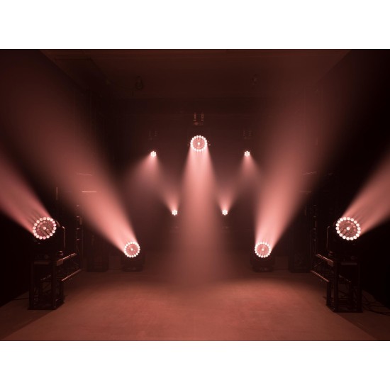 EUROLITE LED TMH-W555: Testa Mobile Wash Zoom RGBW con 37 LED per Effetti Scenografici