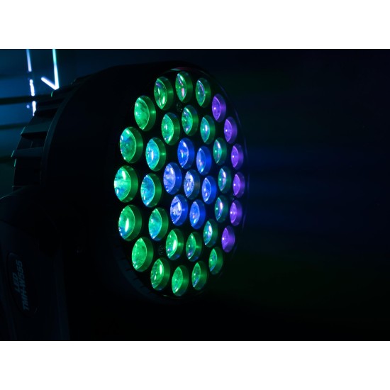 EUROLITE LED TMH-W555: Testa Mobile Wash Zoom RGBW con 37 LED per Effetti Scenografici