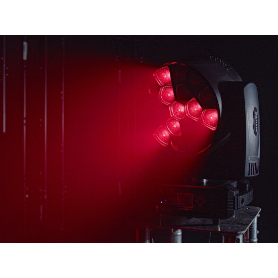 EUROLITE LED TMH-H380: Proiettore LED da Palco con Effetto Luce DMX e Controllo Pixel