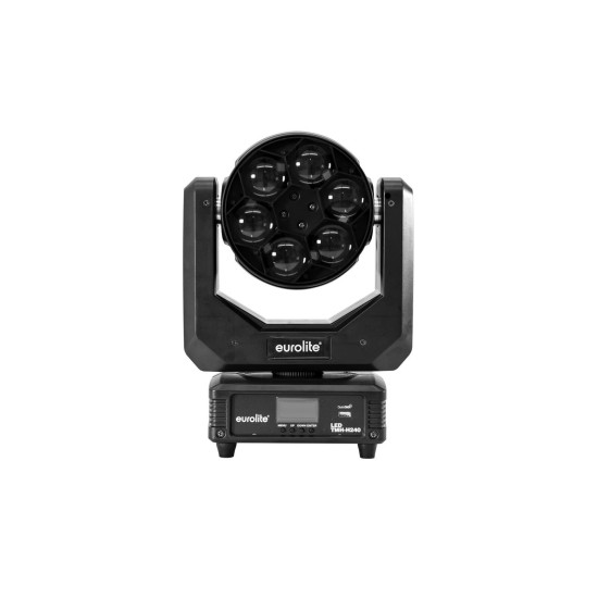 EUROLITE LED TMH-H240: Testa Mobile 3in1 Beam/Wash/Flower con Effetto Luce DMX