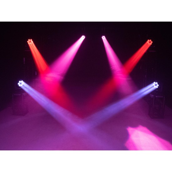 EUROLITE LED TMH-H240: Testa Mobile 3in1 Beam/Wash/Flower con Effetto Luce DMX