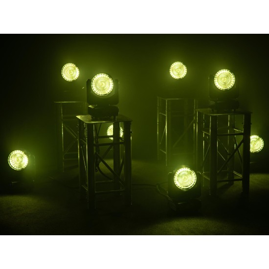 EUROLITE TMH-W120 Hypno Moving Head Wash LED 120W RGB/WW con Effetto Hypno e DMX