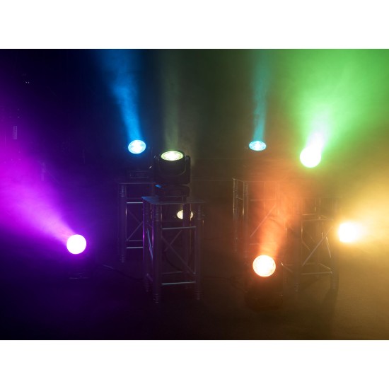 EUROLITE TMH-W120 Hypno Moving Head Wash LED 120W RGB/WW con Effetto Hypno e DMX