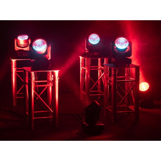 EUROLITE TMH-W120 Hypno Moving Head Wash LED 120W RGB/WW con Effetto Hypno e DMX