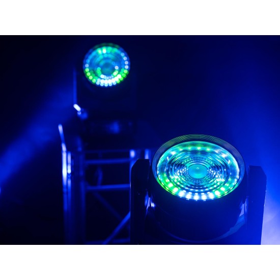 EUROLITE TMH-W120 Hypno Moving Head Wash LED 120W RGB/WW con Effetto Hypno e DMX