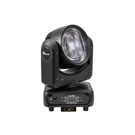 EUROLITE TMH-W120 Hypno Moving Head Wash LED 120W RGB/WW con Effetto Hypno e DMX