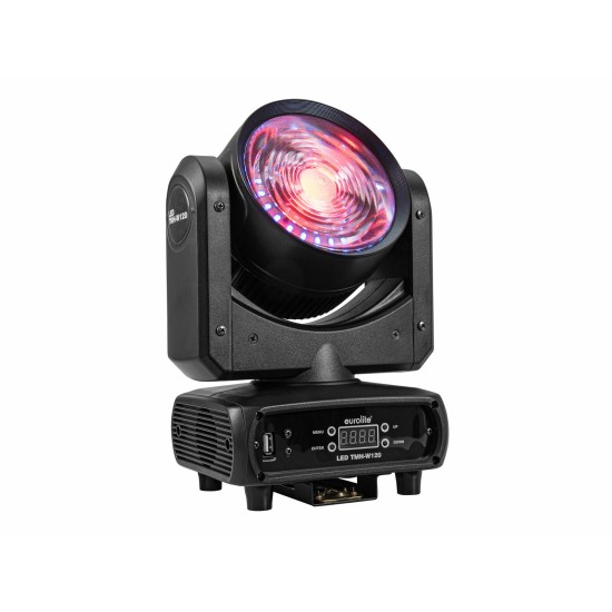 EUROLITE TMH-W120 Hypno Moving Head Wash LED 120W RGB/WW con Effetto Hypno e DMX