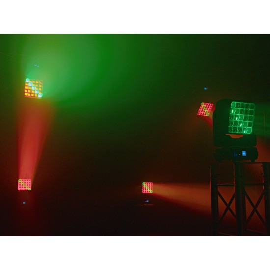 EUROLITE LED TMH-W375: Testa Mobile Matrix RGBW con Zoom e Effetti Luminosi