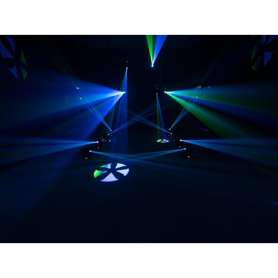 EUROLITE LED TMH-S30: Faro a Testa Mobile Professionale con 30W LED e Gobo Rotanti