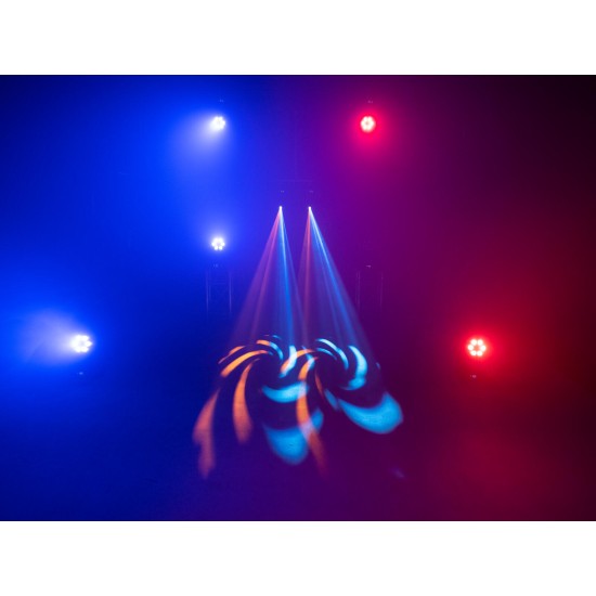 EUROLITE LED TMH-H90: Proiettore LED Spot/Wash ibrido COB per Illuminazione Scenografica