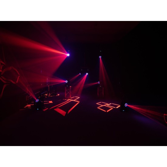 EUROLITE LED TMH-H90: Proiettore LED Spot/Wash ibrido COB per Illuminazione Scenografica