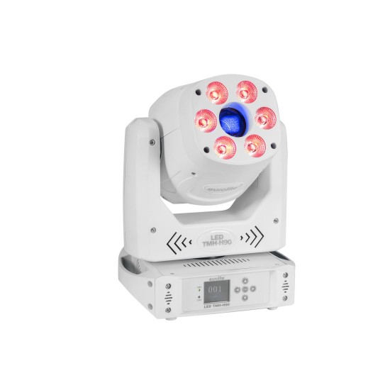 Testa Mobile LED ibrida Eurolite TMH-H90: Spot e Wash con Effetto Luce DMX