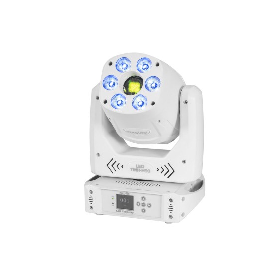 Testa Mobile LED ibrida Eurolite TMH-H90: Spot e Wash con Effetto Luce DMX