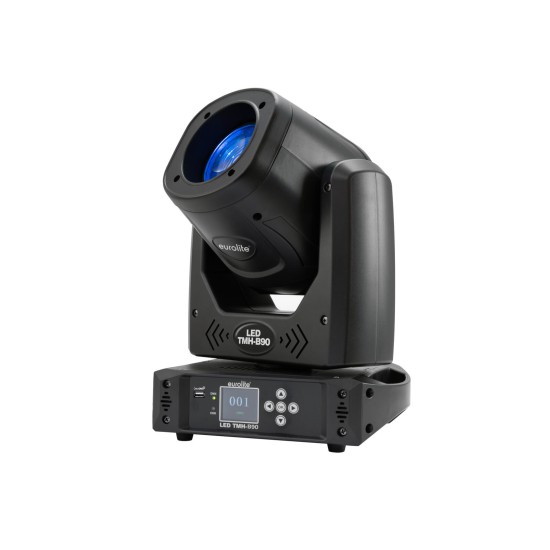 EUROLITE LED TMH-B90 Moving Head Beam: Proiettore LED da Palco con Effetto Luce DMX