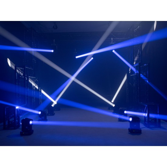 EUROLITE LED TMH-B90 Moving Head Beam: Proiettore LED da Palco con Effetto Luce DMX