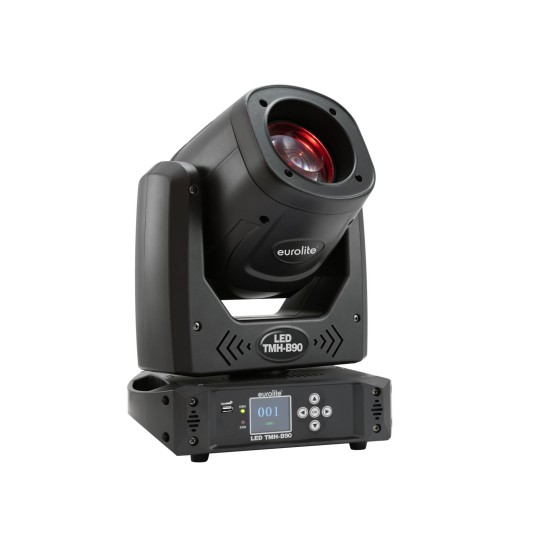 EUROLITE LED TMH-B90 Moving Head Beam: Proiettore LED da Palco con Effetto Luce DMX