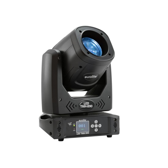 EUROLITE LED TMH-B90 Moving Head Beam: Proiettore LED da Palco con Effetto Luce DMX