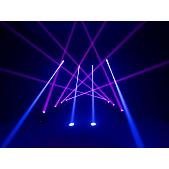 EUROLITE LED TMH-B90 Moving Head Beam: Proiettore LED da Palco con Effetto Luce DMX