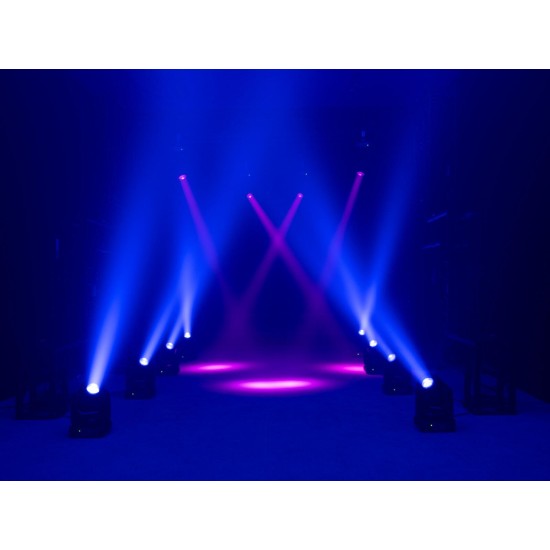 EUROLITE LED TMH-B90 Moving Head Beam: Proiettore LED da Palco con Effetto Luce DMX