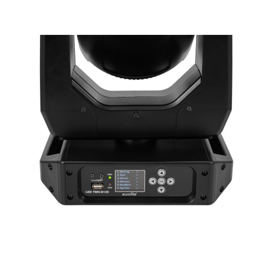 EUROLITE LED TMH-B120 Hypno Moving Head Beam con Anello Hypno e Ruota Gobo