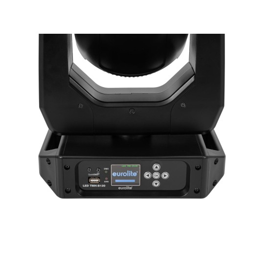 EUROLITE LED TMH-B120 Hypno Moving Head Beam con Anello Hypno e Ruota Gobo