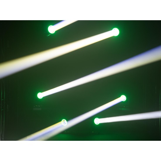 EUROLITE LED TMH-B120 Hypno Moving Head Beam con Anello Hypno e Ruota Gobo