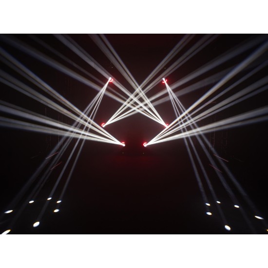 EUROLITE LED TMH-B120 Hypno Moving Head Beam con Anello Hypno e Ruota Gobo