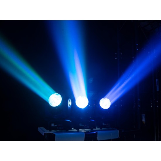 EUROLITE TMH-B60 Moving Head Beam LED 60W RGBW: Testa mobile compatta con fascio stretto 2° e controllo DMX/QuickDMX per eventi e DJ