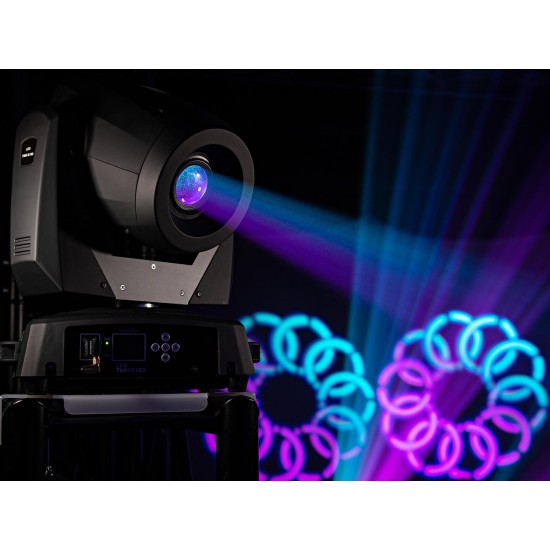 EUROLITE LED TMH-S180: Testa Mobile Spot LED 200W con Effetti Gobo e Prisma