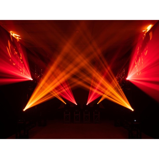 EUROLITE LED TMH-S180: Testa Mobile Spot LED 200W con Effetti Gobo e Prisma