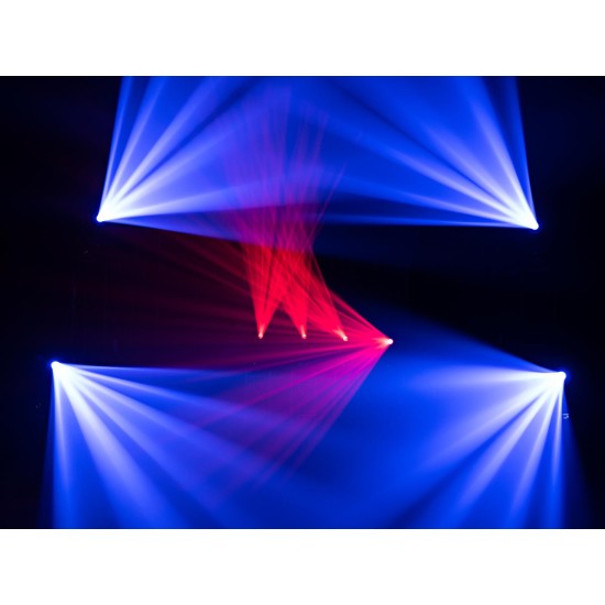 EUROLITE LED TMH-S180: Testa Mobile Spot LED 200W con Effetti Gobo e Prisma