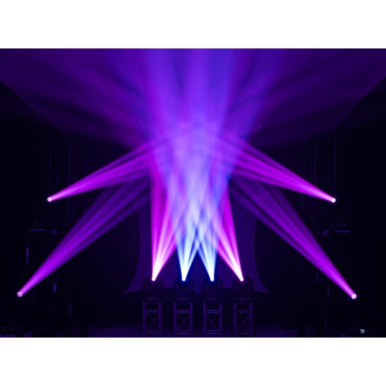 EUROLITE LED TMH-S180: Testa Mobile Spot LED 200W con Effetti Gobo e Prisma