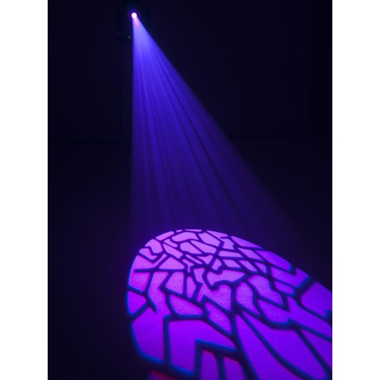 EUROLITE LED TMH-S180: Testa Mobile Spot LED 200W con Effetti Gobo e Prisma