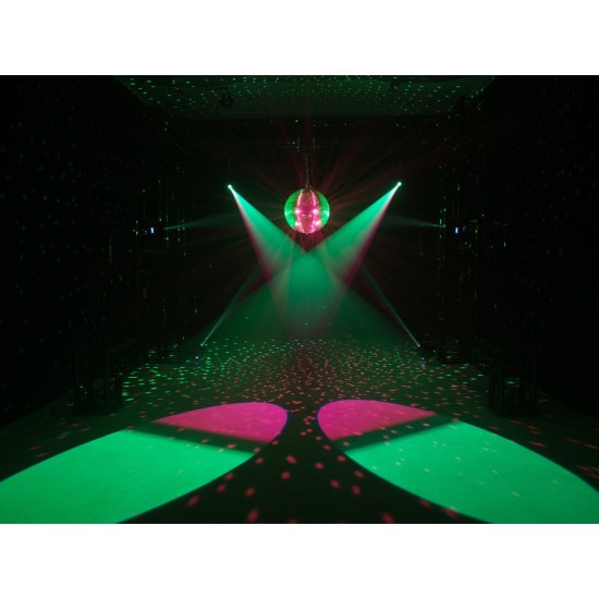 EUROLITE LED TCL-150 Color Changer COB 30W con ruota gobo e colori – Effetto luce compatto DMX per eventi e DJ