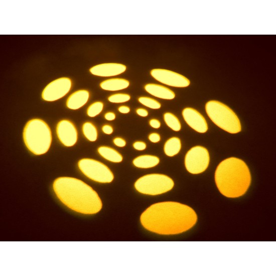 EUROLITE TSL-150 Scan COB LED 30W: Scanner luce DMX compatto con gobo, colori ed effetto Rainbow per DJ, club ed eventi live