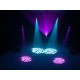 EUROLITE TSL-150 Scan COB LED 30W: Scanner luce DMX compatto con gobo, colori ed effetto Rainbow per DJ, club ed eventi live