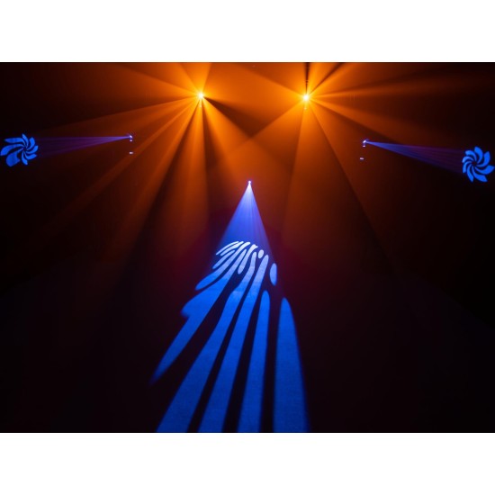 EUROLITE TSL-150 Scan COB LED 30W: Scanner luce DMX compatto con gobo, colori ed effetto Rainbow per DJ, club ed eventi live