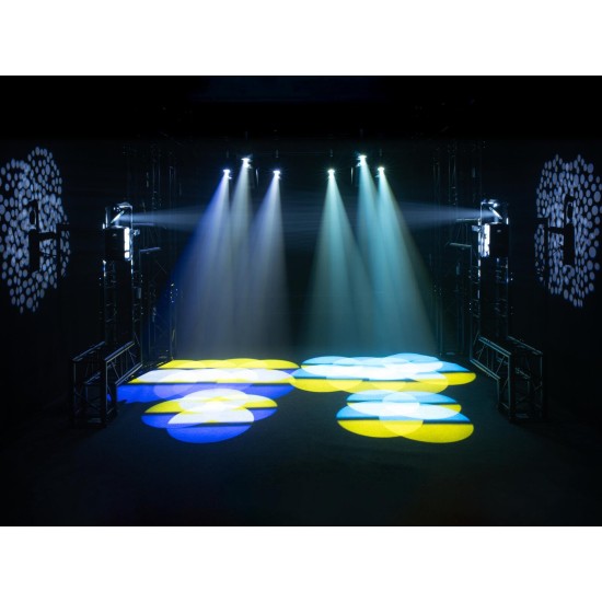 EUROLITE LED TSL-1500 Scan: Scanner LED 150W con Effetti Luce DMX e Gobo Rotanti
