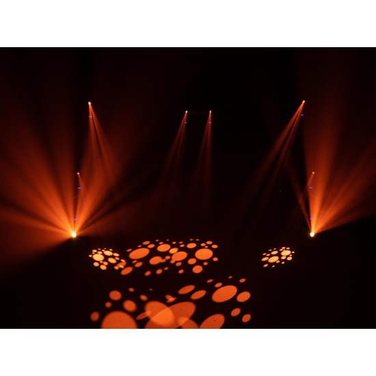 EUROLITE LED TSL-350 Scan COB: Proiettore LED da Palco con Effetto Luce DMX e Gobo Rotanti