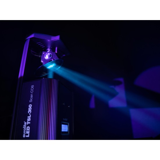 EUROLITE LED TSL-350 Scan COB: Proiettore LED da Palco con Effetto Luce DMX e Gobo Rotanti
