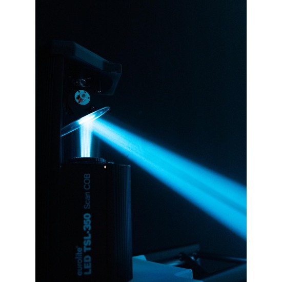 EUROLITE LED TSL-350 Scan COB: Proiettore LED da Palco con Effetto Luce DMX e Gobo Rotanti