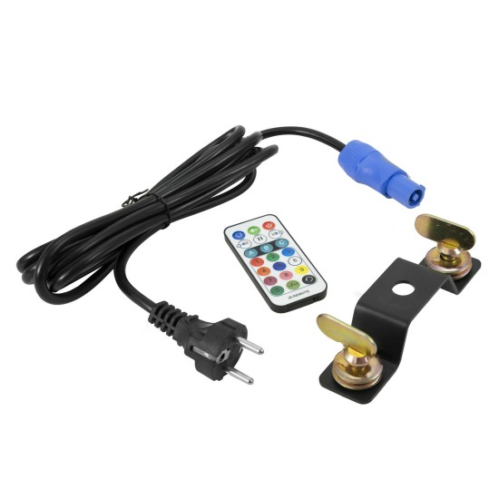 EUROLITE LED Twin Scan Bar: Proiettore LED per Palco con Effetto Luce DMX e Telecomando IR