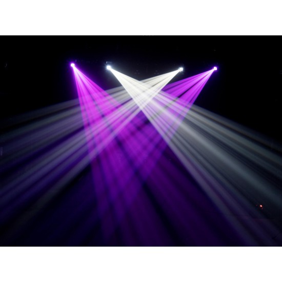 EUROLITE LED Twin Scan Bar: Proiettore LED per Palco con Effetto Luce DMX e Telecomando IR
