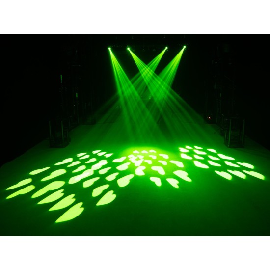 EUROLITE LED Twin Scan Bar: Proiettore LED per Palco con Effetto Luce DMX e Telecomando IR
