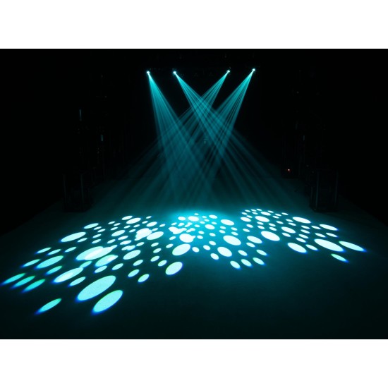 EUROLITE LED Twin Scan Bar: Proiettore LED per Palco con Effetto Luce DMX e Telecomando IR