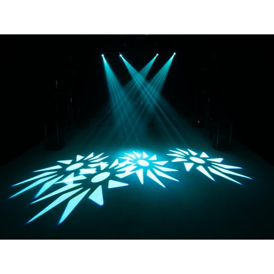 EUROLITE LED Twin Scan Bar: Proiettore LED per Palco con Effetto Luce DMX e Telecomando IR