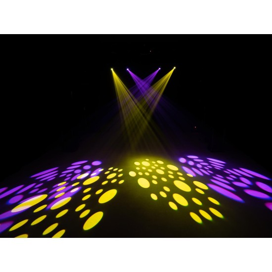 EUROLITE LED Twin Scan Bar: Proiettore LED per Palco con Effetto Luce DMX e Telecomando IR