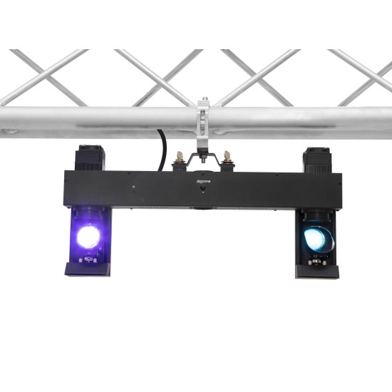 EUROLITE LED Twin Scan Bar: Proiettore LED per Palco con Effetto Luce DMX e Telecomando IR