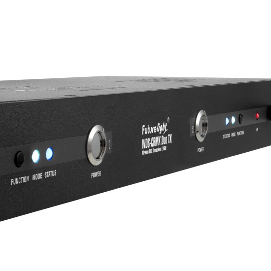 Futurelight WDS-CRMX Duo TX: Transceiver DMX Wireless Professionale per Illuminazione Scenografica