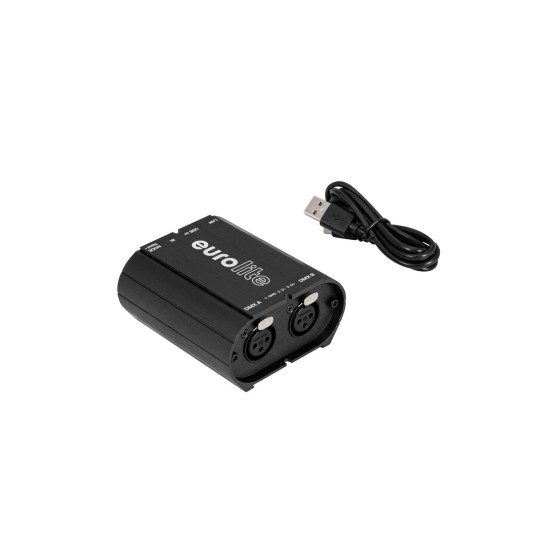 Interfaccia Eurolite DMX/Art-Net USB/LAN 2x512ch con Software, 1024 Canali